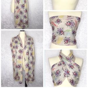 Ed Hardy Christian Audigier Love Kills Scarf Wrap